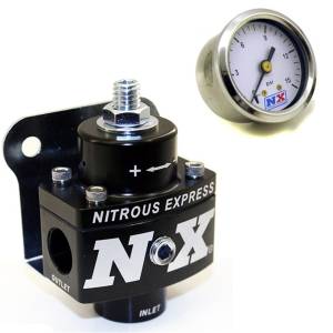 Nitrous Express FUEL PRESSURE REGULATOR; NON BYPASS; W/FUEL PRESSURE GAUGE | 15952