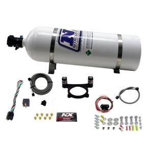 Nitrous Express - Nitrous Express 5.0L Coyote and 7.3L Godzilla Plate System(50-200HP) WITH 15LB BOTTLE | 20948-15