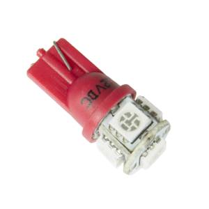 Autometer LED BULB; REPLACEMENT; T3 WEDGE; RED | 3284