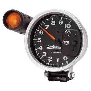 AutoMeter - Autometer GAUGE; TACHOMETER; 5in.; 10K RPM; PEDESTAL W/EXT. SHIFT-LITE; BLACK; AUTO GAGE | 233904 - Image 2