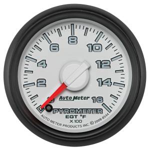 AutoMeter - Autometer GAUGE; PYRO. (EGT); 2 1/16in.; 1600deg.F; STEPPER MOTOR; RAM GEN 3 FACT. MATCH | 8544