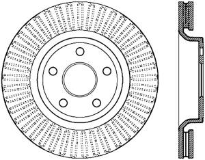 StopTech Sport Cross Drilled Brake Rotor; Front Right | 128.58008R