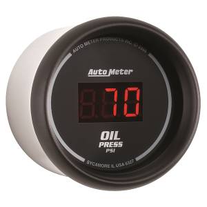 AutoMeter - Autometer GAUGE; OIL PRESSURE; 2 1/16in.; 100PSI; DIGITAL; BLACK DIAL W/RED LED | 6327 - Image 3