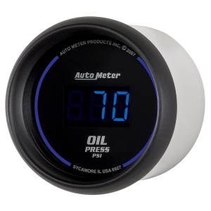 AutoMeter - Autometer GAUGE; OIL PRESSURE; 2 1/16in.; 100PSI; DIGITAL; BLACK DIAL W/BLUE LED | 6927 - Image 2