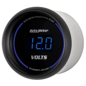 AutoMeter - Autometer GAUGE; VOLTMETER; 2 1/16in.; 18V; DIGITAL; BLACK DIAL W/BLUE LED | 6993 - Image 2