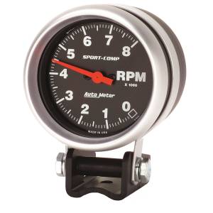 AutoMeter - Autometer GAUGE; TACHOMETER; 2 5/8in.; 8K RPM; PEDESTAL; SPORT-COMP | 3708 - Image 2