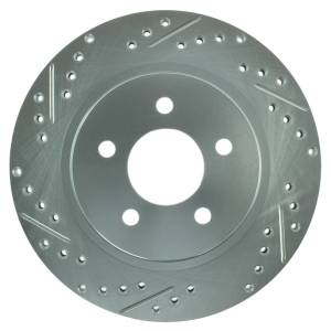 StopTech Select Sport Drilled and Slotted Brake Rotor; Rear Right | 227.61087R