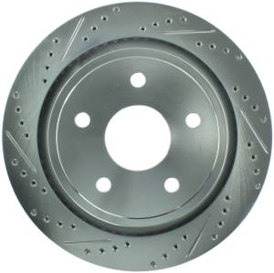 StopTech - StopTech Select Sport Drilled and Slotted Brake Rotor; Rear Right | 227.67054R
