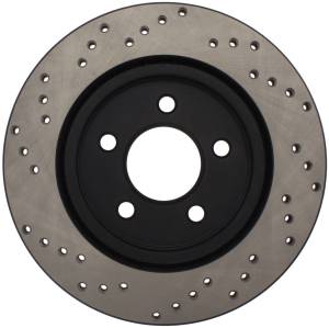 StopTech - StopTech Sport Cross Drilled Brake Rotor; Rear Left | 128.61087L
