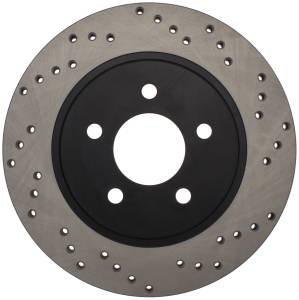 StopTech - StopTech Sport Cross Drilled Brake Rotor; Rear Right | 128.61087R