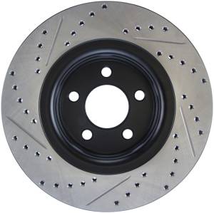 StopTech - StopTech Sport Drilled/Slotted Brake Rotor; Front Left | 127.61112L - Image 2