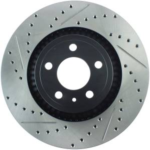 StopTech Sport Drilled/Slotted Brake Rotor; Front Right | 127.61114R