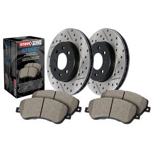 StopTech Street Axle Pack; Drilled and Slotted; Front Brake Kit | 938.66015