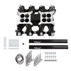 Holley - Holley LS Dual Quad Intake Manifold | 300-134BK - Image 3