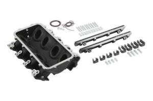 Holley EFI - Holley EFI Lo-Ram Intake Manifold Base | 300-601BK - Image 2