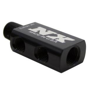 Nitrous Express COMPACT DISTRIBUTION BLOCK WITH GAUGE PORT | 16197S