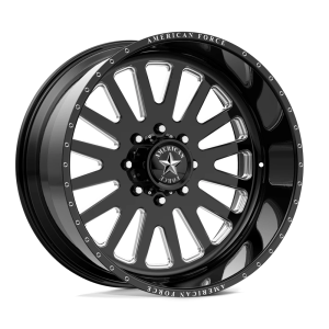 AMERICAN FORCE AFW F20 ATOM SS 22X12 -40 GLOSS BLACK MACHINED | AFTJF20G24-2-20