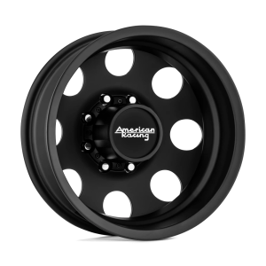 AMERICAN RACING AR204 BAJA DUALLY 16X6 -134 SATIN BLACK - REAR | AR204660807134N