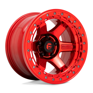 FUEL 1PC D123 BLOCK BEADLOCK 17X8.5 0 CANDY RED WITH CANDY RED RING | D12317858447