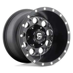 FUEL 1PC D525 REVOLVER 15X10 -43 MATTE BLACK MILLED | D52515008337