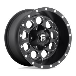 FUEL 1PC D525 REVOLVER 15X8 -18 MATTE BLACK MILLED | D52515808337