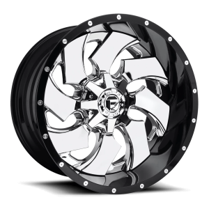 FUEL 2PC D240 CLEAVER 20X10 -19 CHROME PLATED GLOSS BLACK LIP | D24020001747