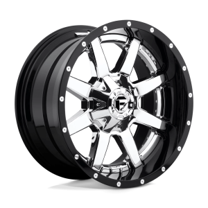 FUEL 2PC D260 MAVERICK 20X10 -19 CHROME PLATED GLOSS BLACK LIP | D26020001747