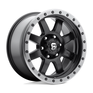 FUEL 1PC D551 TROPHY 17X8.5 6 MATTE BLACK GUN METAL RING | D55117857350