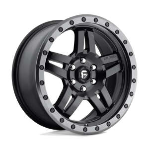 FUEL 1PC D557 ANZA 18X8 27 MATTE BLACK GUN METAL RING | D55718809455