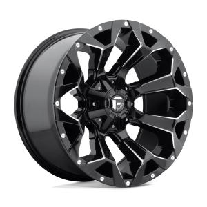 FUEL 1PC D576 ASSAULT 17X9 -12 GLOSS BLACK MILLED | D57617902645