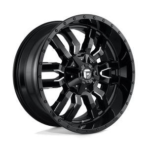 FUEL 1PC D595 SLEDGE 22X10 10 GLOSS BLACK MILLED | D59522001757