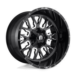 FUEL 1PC D611 STROKE 17X9 -12 GLOSS BLACK MILLED | D61117902645