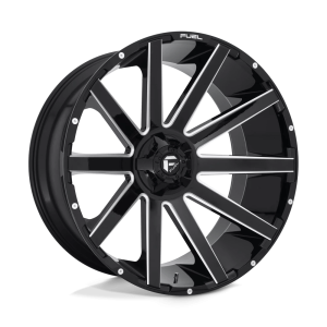 FUEL 1PC D615 CONTRA 26X12 -44 GLOSS BLACK MILLED | D61526209847