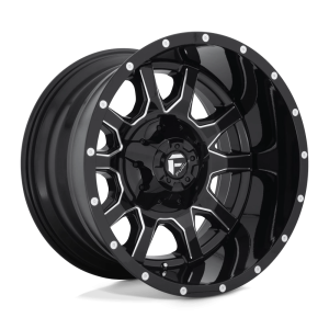 FUEL 1PC D627 VANDAL 20X12 -43 GLOSS BLACK MILLED | D62720201747