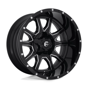 FUEL 1PC D627 VANDAL 22X12 -43 GLOSS BLACK MILLED | D62722201747