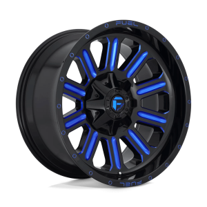 FUEL 1PC D646 HARDLINE 18X9 -12 GLOSS BLACK BLUE TINTED CLEAR | D64618902645