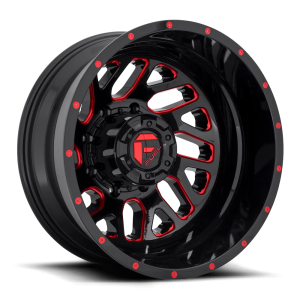 FUEL 1PC D656 TRITON 20X8.25 -240 GLOSS BLACK RED TINTED CLEAR | D65620828D35