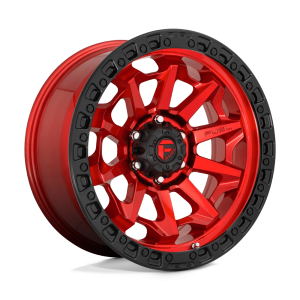 FUEL 1PC D695 COVERT 16X8 1 CANDY RED BLACK BEAD RING | D69516808445