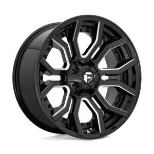 FUEL 1PC D711 RAGE 20X10 -18 GLOSS BLACK MILLED | D71120005747