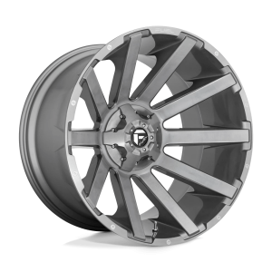 FUEL 1PC D714 CONTRA PLATINUM 20X10 -18 BRUSHED GUN METAL TINTED CLEAR | D71420001747