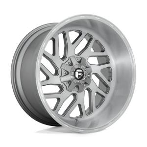 FUEL 1PC D715 TRITON PLATINUM 20X10 -18 BRUSHED GUN METAL TINTED CLEAR | D71520001747