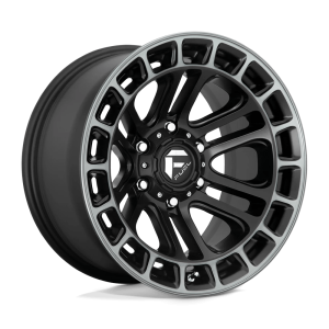 FUEL 1PC D720 HEATER 17X9 -12 MATTE BLACK DOUBLE DARK TINT MACHINED | D72017908445