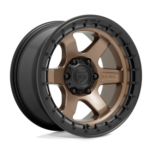 FUEL 1PC D751 BLOCK 17X9 1 MATTE BRONZE WITH BLACK RING | D75117907550