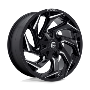 FUEL 1PC D753 REACTION 20X9 20 GLOSS BLACK MILLED | D75320901757