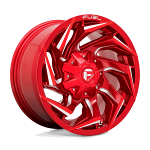 FUEL 1PC D754 REACTION 15X8 -18 CANDY RED MILLED | D75415800437