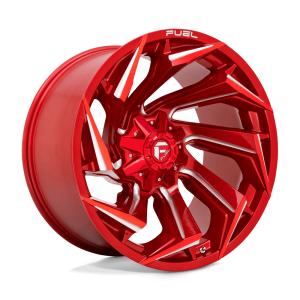 FUEL 1PC D754 REACTION 22X12 -44 CANDY RED MILLED | D75422201747