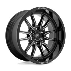 FUEL 1PC D761 CLASH 17X9 -12 GLOSS BLACK MILLED | D76117908445