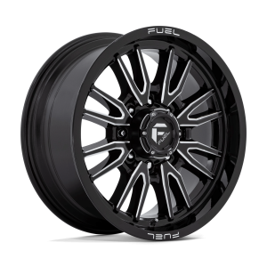 FUEL 1PC D761 CLASH 20X9 20 GLOSS BLACK MILLED | D76120901757