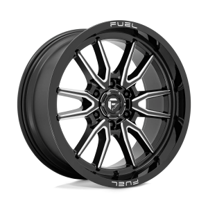 FUEL 1PC D761 CLASH 20X9 1 GLOSS BLACK MILLED | D76120908450