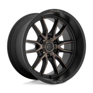 FUEL 1PC D762 CLASH 17X9 -12 MATTE BLACK DOUBLE DARK TINT | D76217908445